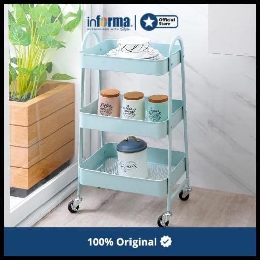 Informa - Troli Dapur - Walter Troli Dapur 3 Tingkat - Hijau