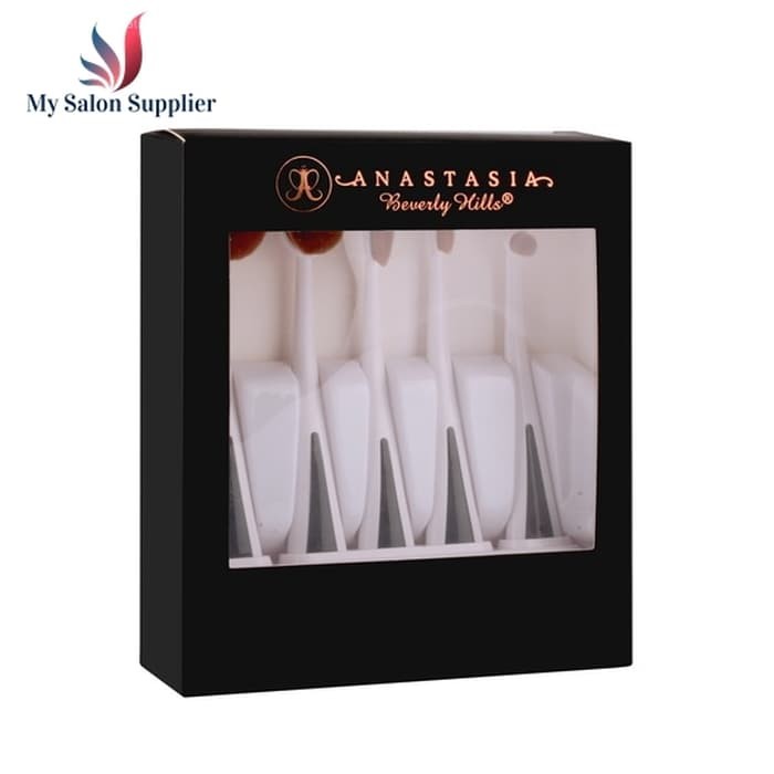 Kuas Oval Make Up Brush Set isi 5 Putih Merk