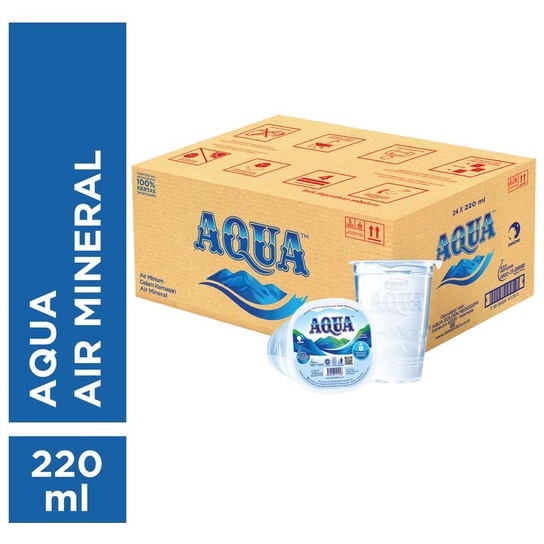 

Aqua Air Mineral 220Ml x 48 (1box) - GojekGrab