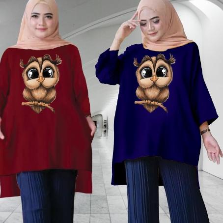 ♀ TUNIK KAOS WANITA DEWASA/LD 130/JUMBO ☆