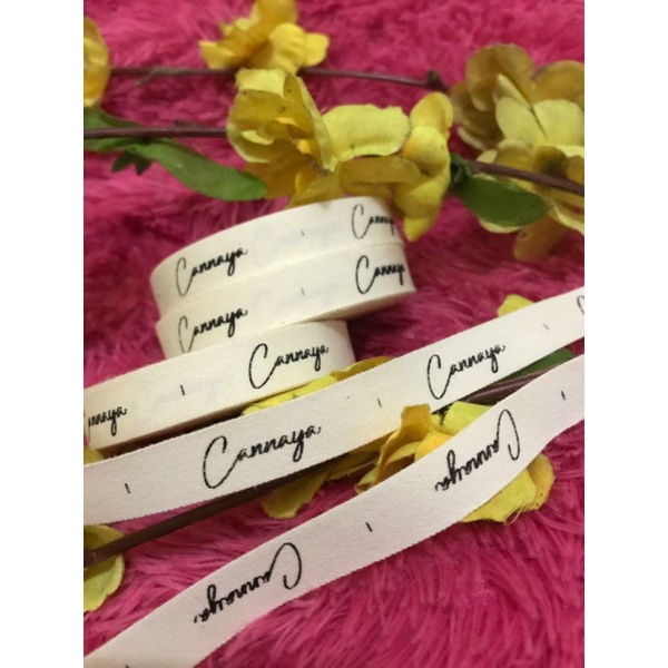 LABEL MERK BAJU/HIJAB CUSTOM BAHAN KAIN KATUN