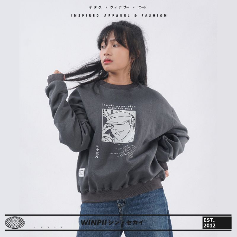 Crewneck Sweatshirt Satoru Gojo Anime Jujutsu Kaisen
