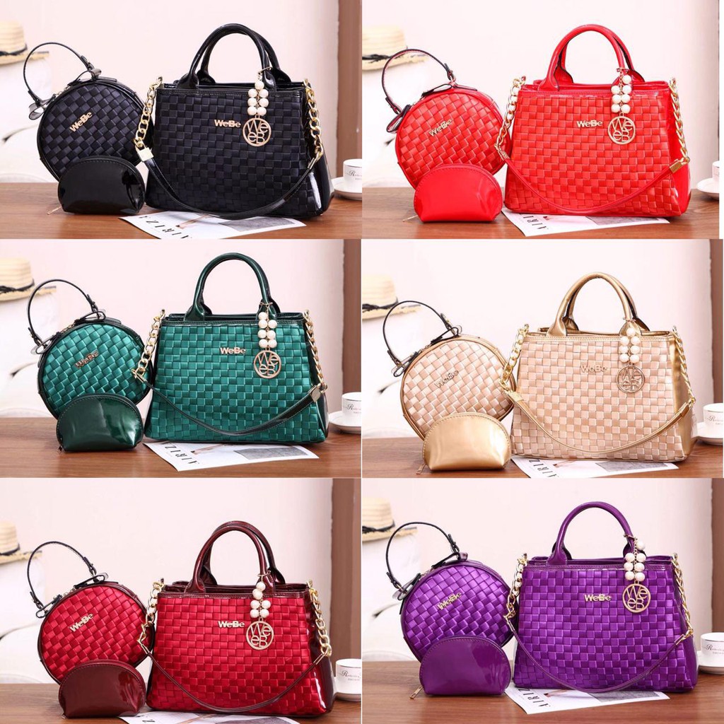 Tas Webe Calista 2871# VIC 3ruang set 3in1 TAS BATAM MURAH TAS IMPORT BRANDED FASHION TERMURAH