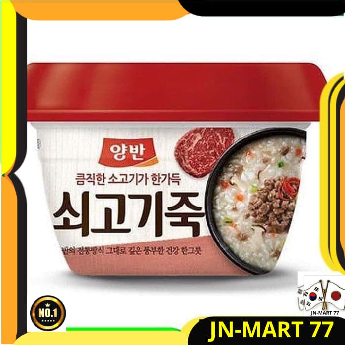 

KOREAN FOOD YANGBAN RICE PORRIDGE BEEF 288 G-BUBUR INSTANT SAPI IMPORT