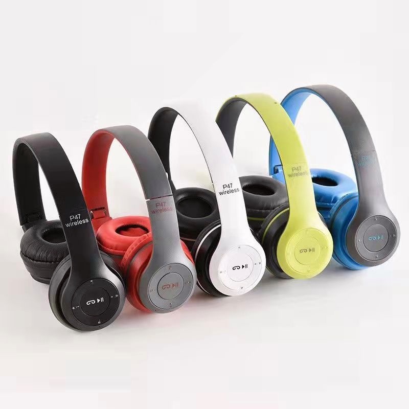 Headphone Bluetooth P47 Realme Wireless Headphone Earphone Earpod Headset Hansfree Music Gaming Head