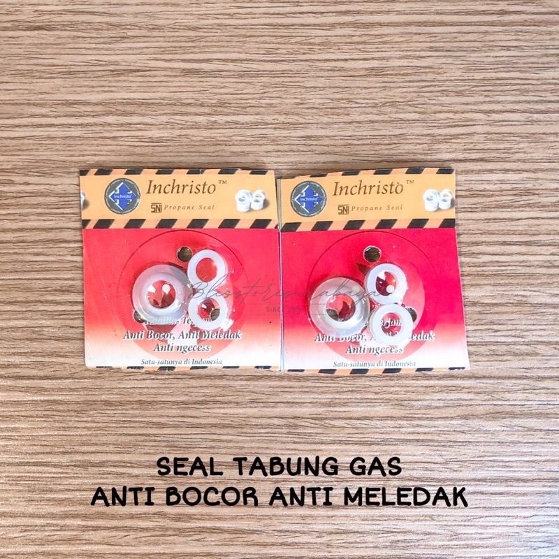 KARET inchristo SEAL GAS SNI PROPANE ANTI BOCOR Seal SIEL Tabung GAS LPG Dan Regulator sil Inchristo