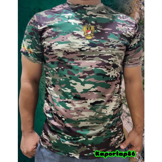 KAOS JERSEY LORENG TNI AD MULTICAM TERBARU