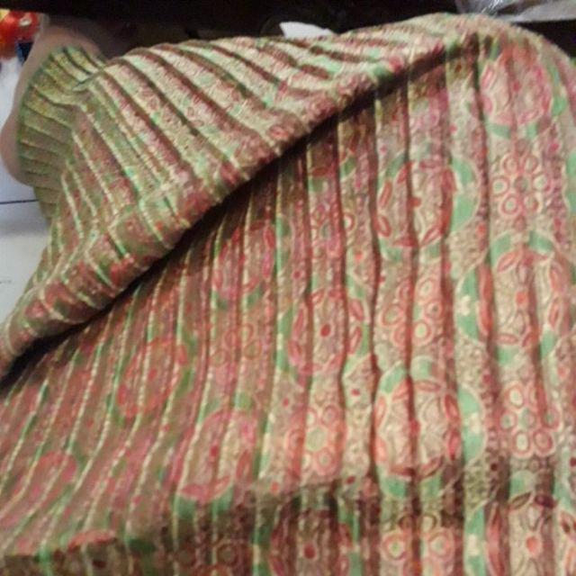 Promo Rok Plisket Songket Ori By Lala Skirt Skinny Ethnic Vintage Seragam Bridesmaids Panjang