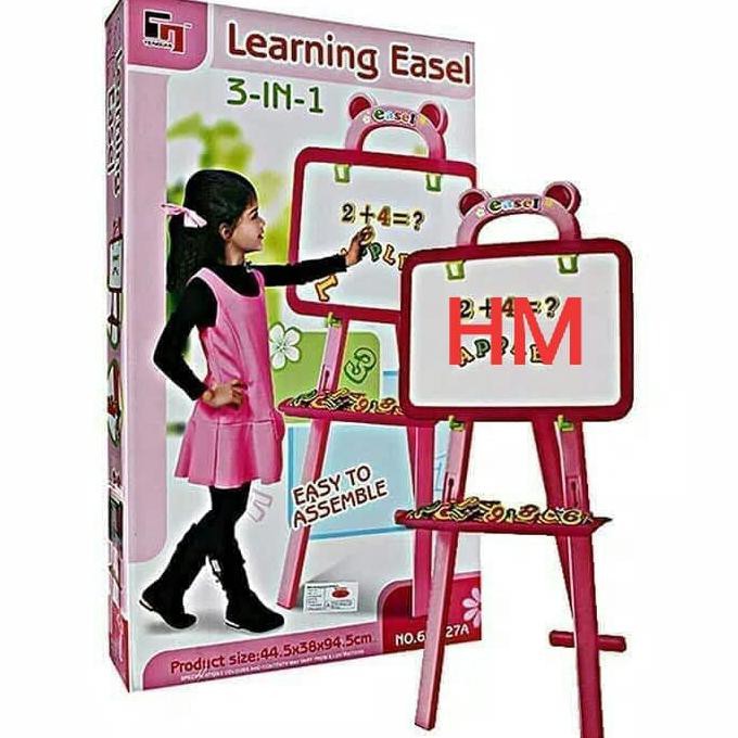 

papan tulis anak/learning easel 3in1