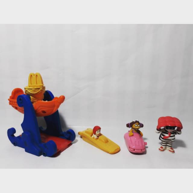 Happy Meal Set 1999 Kapal Perosotan Slider Track Maskot Mcd Mcdonald