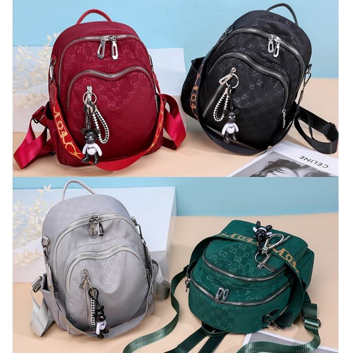 BJ43091 BLACK/GREEN/GRAY/RED TAS RANSEL PUNGGUNG BACKPACK TAS SEKOLAH KULIAH NYLON FREE GANTUNGAN TAS WANITA FASHION IMPORT MODIS ELEGAN TERMURAH TERLARIS TERBARU BAGSTORE JAKARTA TAS BATAM JT7157 BQ3091 ELJ6081 LT1952 CR7721