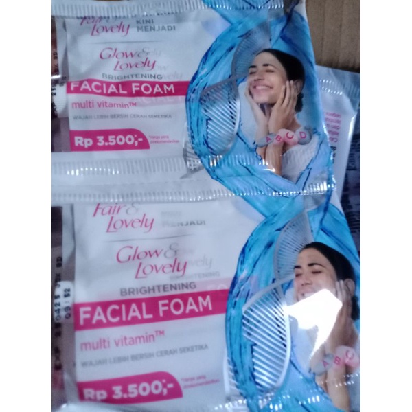 (sabun) FACIAL FOAM FAIR LOVELY // GLOW LOVELY FOAM SASET 8G