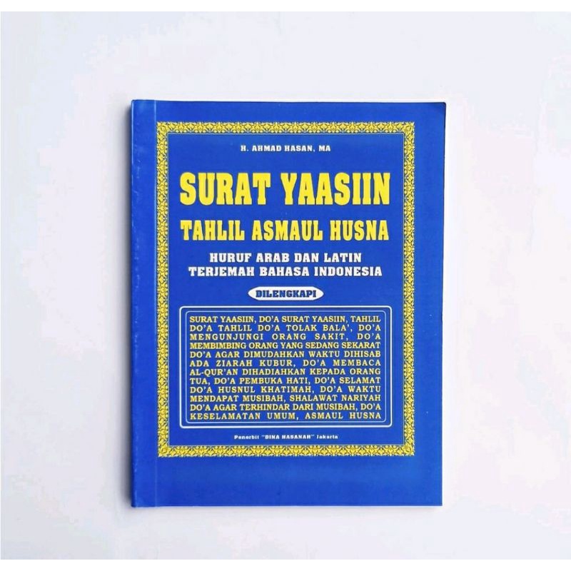 Surat Yasin Tahlil Disertai Asmaul Husna Yaasiin Terlaris