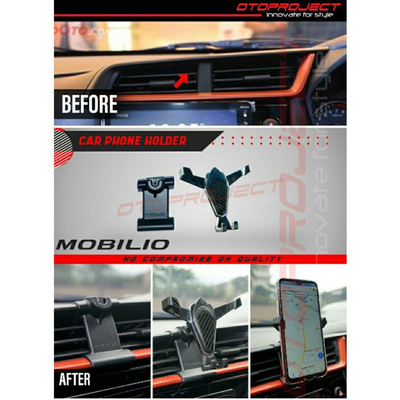 Car Phone Holder Honda BRV Holder HP Mobil Otoproject Honda BR-V