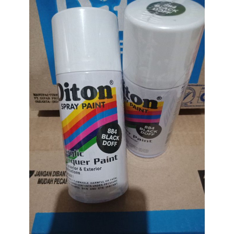 Pilok Pylok Pilox Cat Semprot Diton Hitam Doff Dop Black Doff 884 150cc