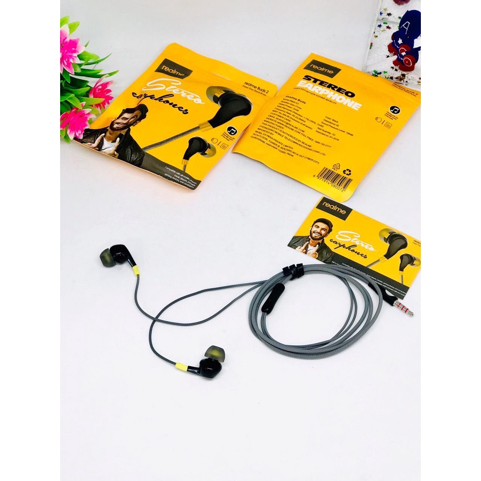 GROSIR Headset earphone realme RMA103 / RM 103 / RM-103 Stereo Earphone