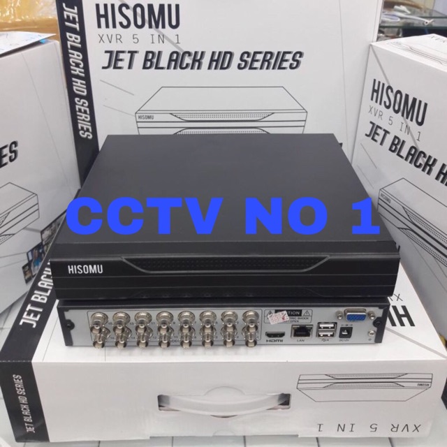 Dvr hisomu jet Black hd series 16ch 5in1 suport semua kamera cctv