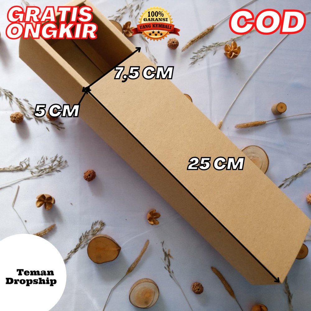 

KARDUS HAMPERS KOTAK KADO SOUVENIR GIFT BOX KADO PERSEGI PANJANG SIZE 25X7,5X5 CM