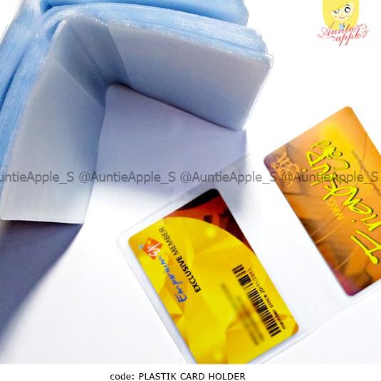

〈〈BARU〉〉 10 LEMBAR PLASTIK CARD HOLDER/PLASTIK DOMPET KARTU/PLASTIK BUKU KARTU/PLASTIK KARTU TEBAL D