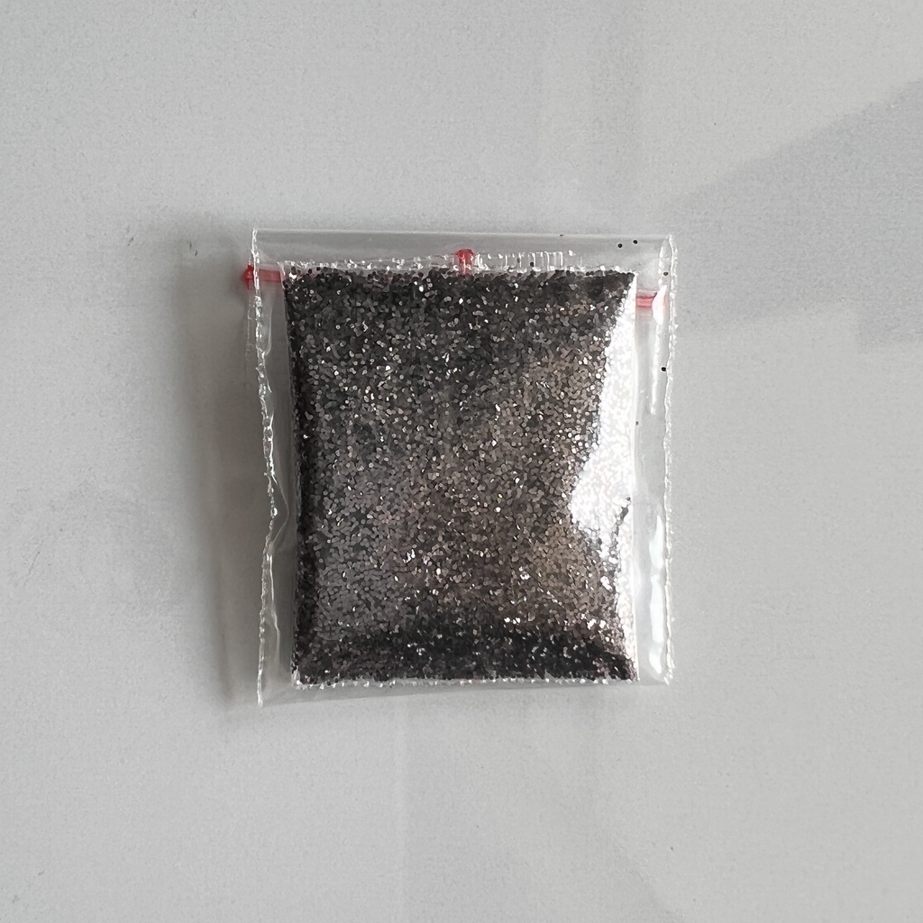 Sparkle Glitter DARK SILVER 3 gr Stabilo Powder Serbuk Warna Warni Eceran Sablon Resin Pernak Pernik Hiasan Bubuk Padat DIY Kerajinan Kesenian Art Prakarya Seni Perlengkapan Bahan Face Craft Crafting Paint Painting Color Grosir Prakarya Malang