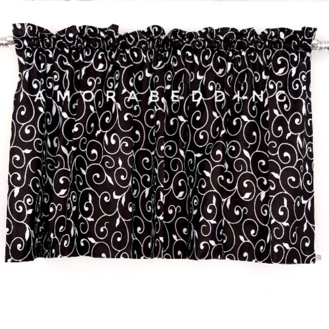 GORDEN KOLONG MEJA DAPUR UKIR HITAM TANPA PONI