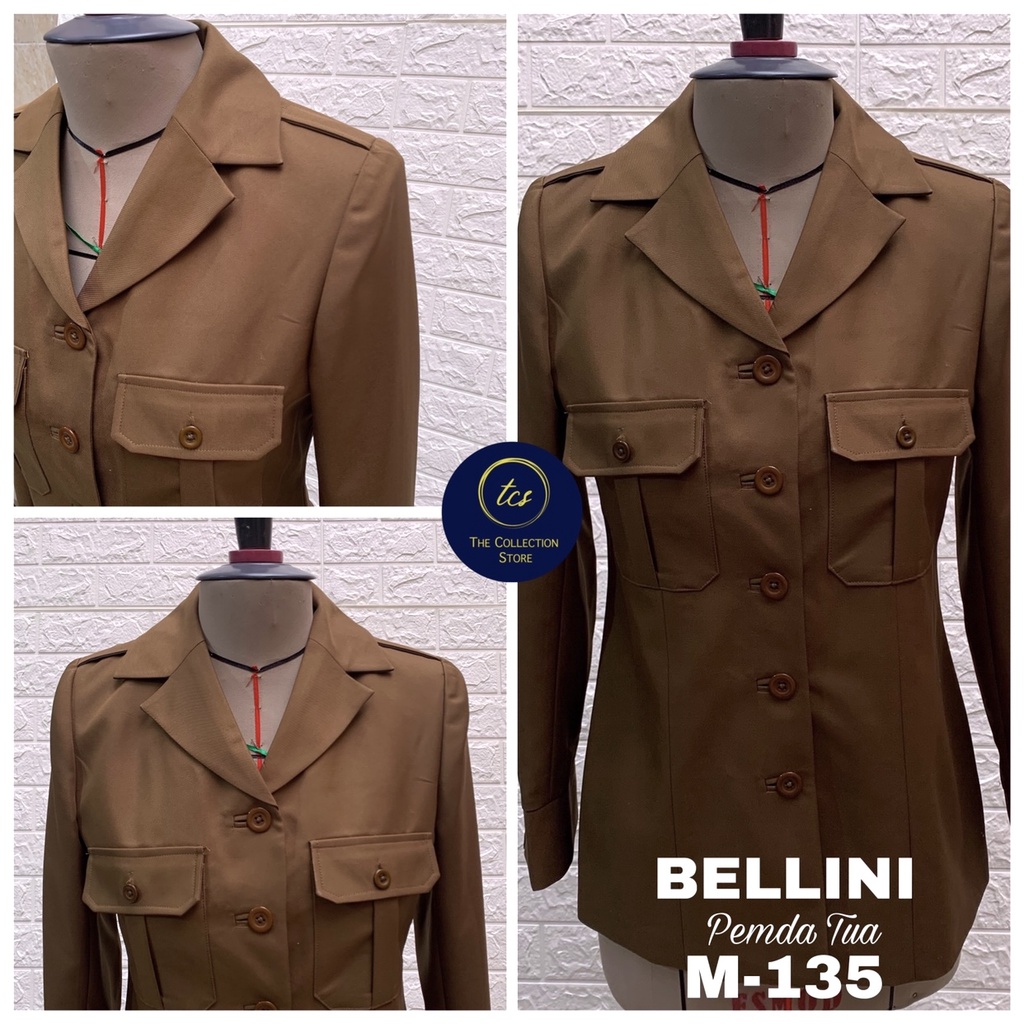 BLAZER BELLAGIO, Premium Seragam Pemda Bellini, Pemda Tua PNS, Premium Quality &amp; Fabric | M-135