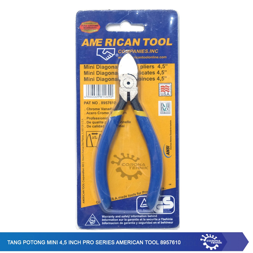 Tang Potong Mini 4.5 Inch Pro Series American Tool 8957610