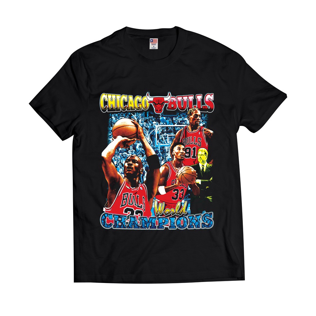 KAOS VINTAGE - CHICAGO BULLS WORLD CHAMPION | KAOS NBA | KAOS VINTAGE | KAOS BOOTLEG | VINTAGE NBA