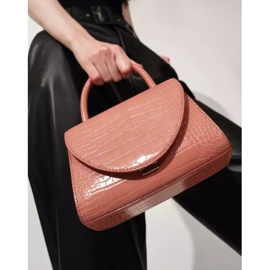 Tas Charles&Keith Top Handle Front Closure Bag 724 CK