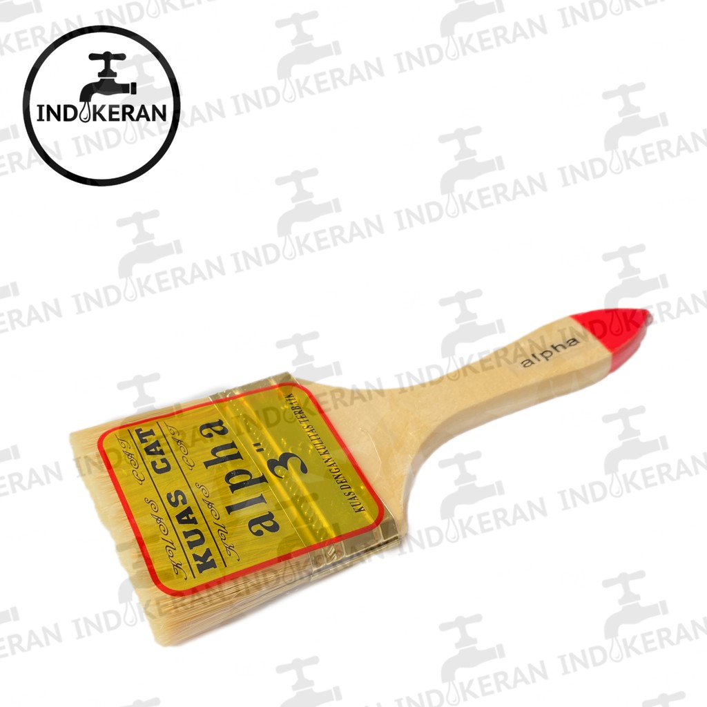 INDOKERAN - Kuas Cat Serbaguna Gagang Kayu - High Quality