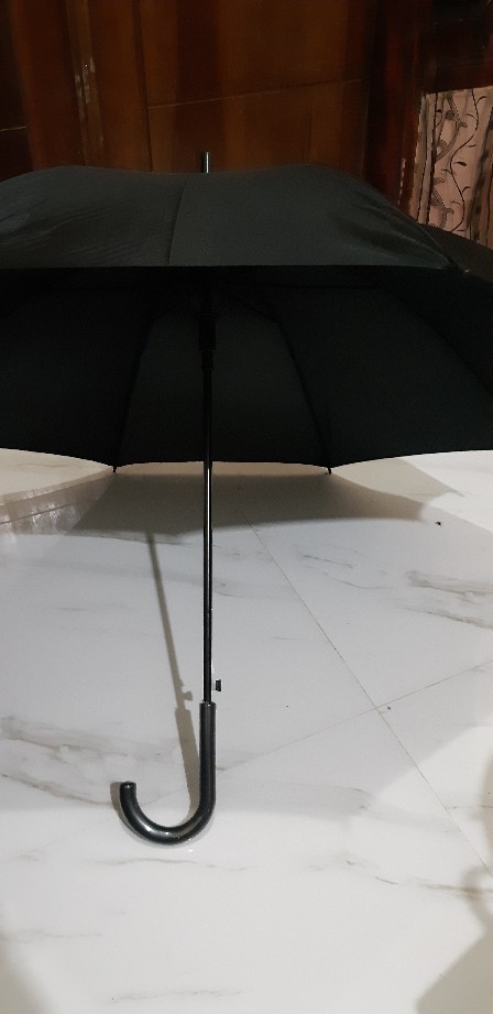 Payung Standar Panjang Hitam Polos