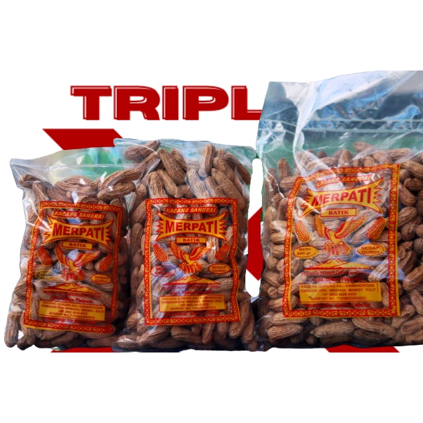 

Oleh oleh Khas Manado Kacang Batik Sangrai Kemasan 800 Gram