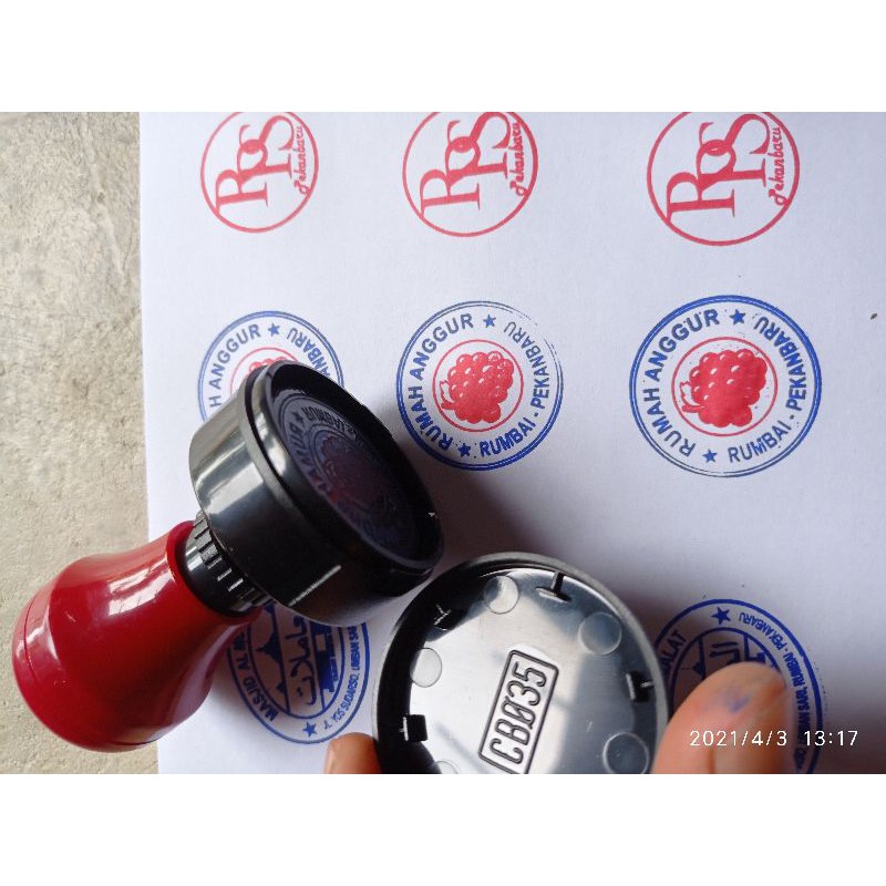 

Stempel custom 2 warna