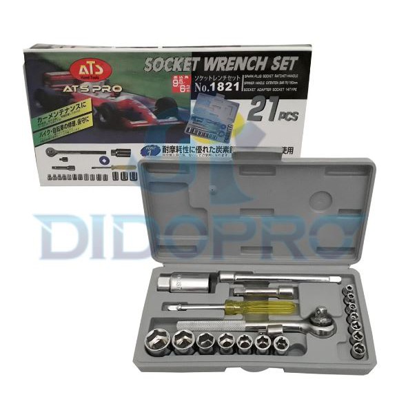 Kunci sok 21pcs ATS Kualitas Bagus / kunci Sock / Socket Wrench set