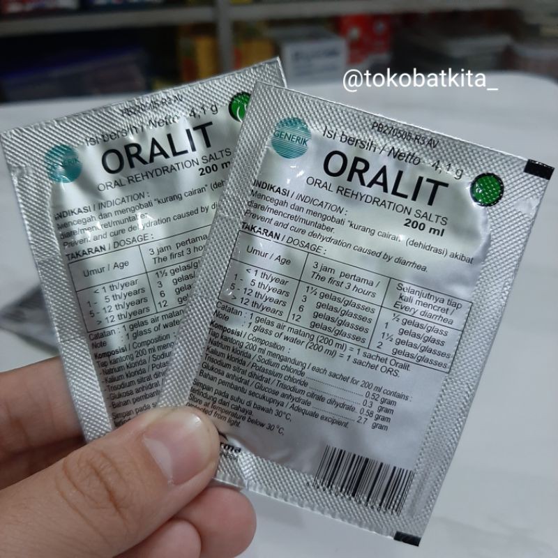 [1 SERBUK] ORALIT / OBAT DIARE / MEREDAKAN DEHIDRASI / CAIRAN TUBUH / ELEKTROLIT BAYI ANAK DEWASA