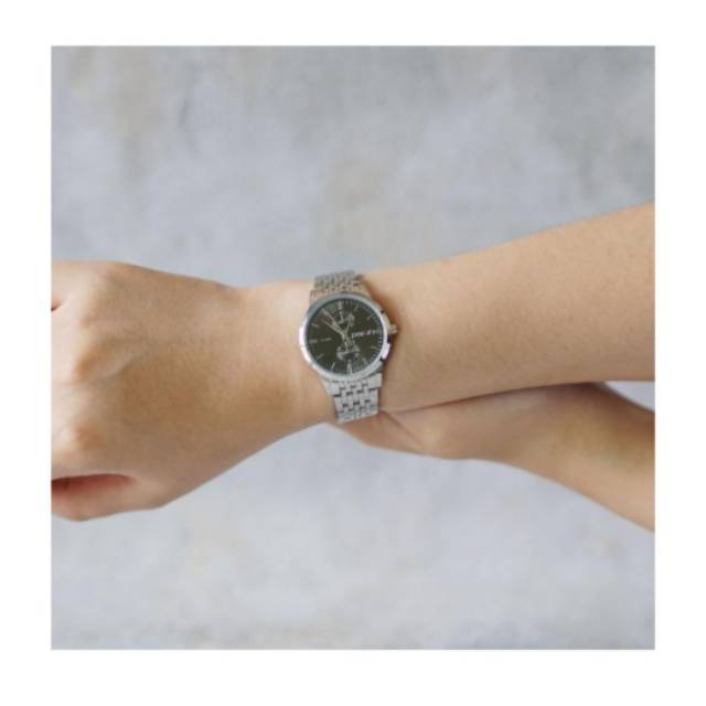 Positif Classic Watch PS7014 Black Dial (Wanita)