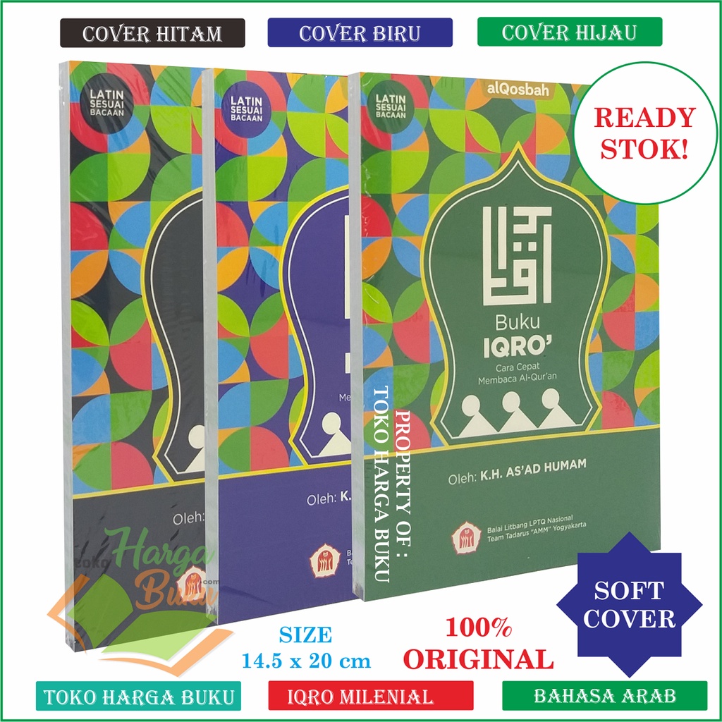 Foto Buku Iqro Milenial Buku Iqra Edisi Millenial Disertai QR Code Cara Cepat Membaca Al Quran Full Color Warna Penerbit Al-Qosbah