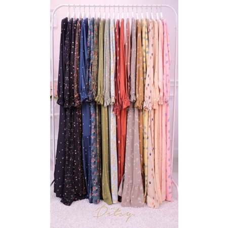 Ditsy april 2022 veda olive ginger ivory daessyn sage black tree sangria linen arameel peacock green