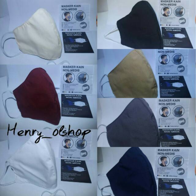 MASKER KAIN BAHAN KATUN BERKUALITAS LAPISAN DALAM KAOS HALUS DEWASA MUSLIMAH JILBAB  MODERN KOREA