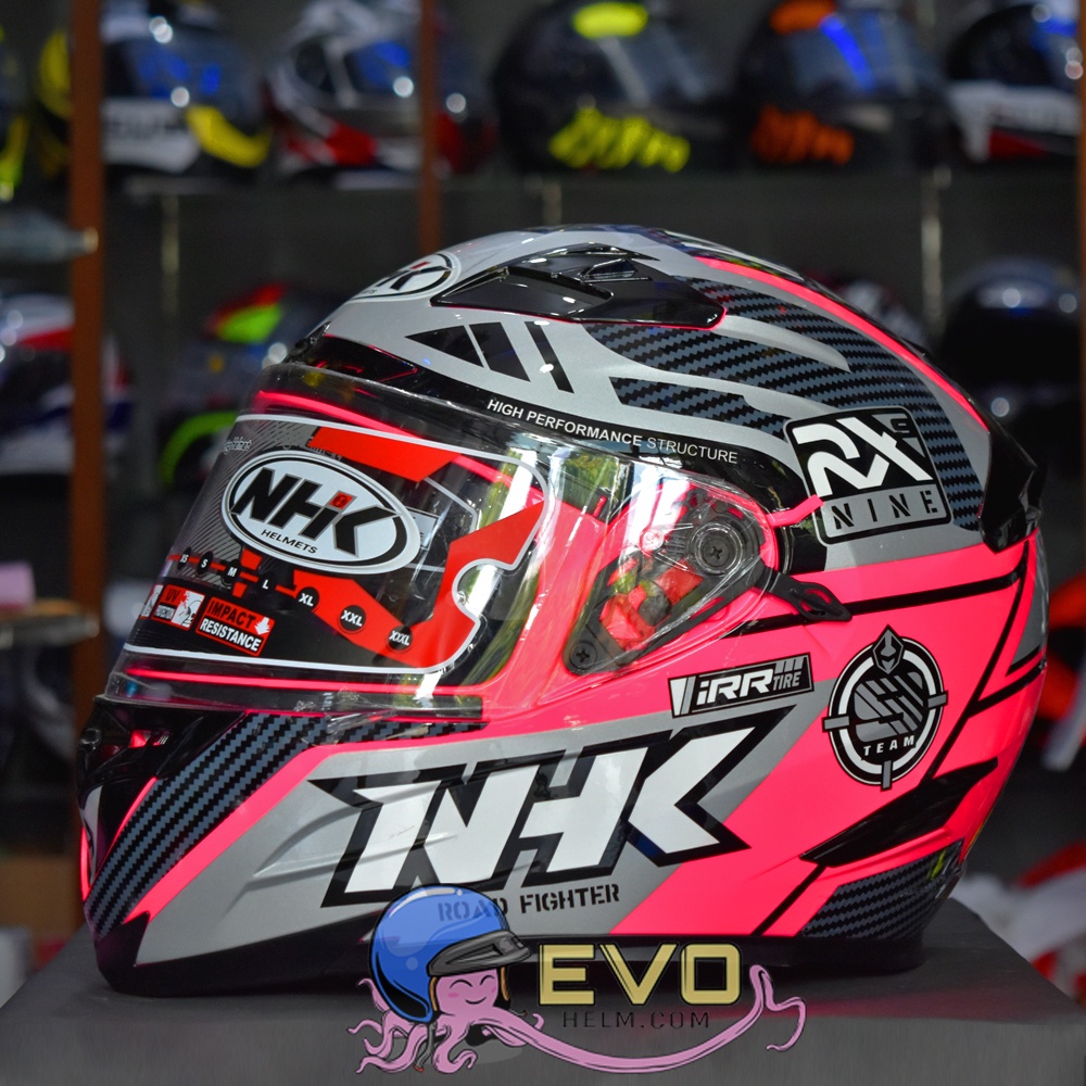 NHK RX9 RACER PINK - NHK RACER X PINK - PINK FLUO/SILVER