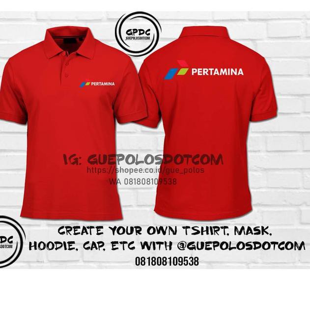 ✽ BAJU KAOS POLO TSHIRT PERTAMINA BUMN - KAOS POLO PERTAMINA BUMN - M ✤