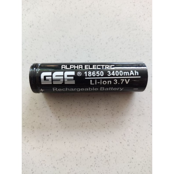 BATERAI 18650 GSE AWT/BATERAI SENTER POLICE/ BATERAI VAPEE VAPOR 3.7volt