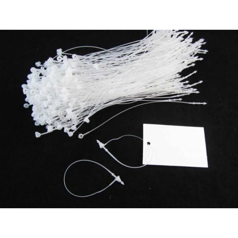 

30- PCS - BISA BELI BANYAK - PUTIH - LOOP PINS - TALI HANGTAG - TALI LABEL - TALI TAG