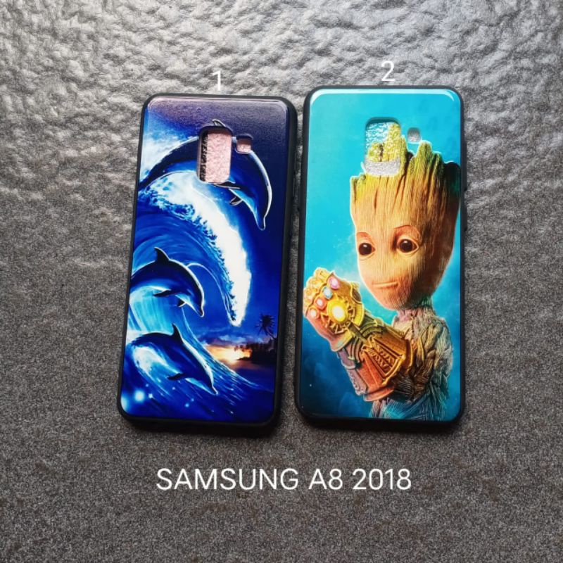 Case gambar Samsung A8 2018 . A5 2018 motif cewek soft softcase softshell silikon cover casing kesing housing