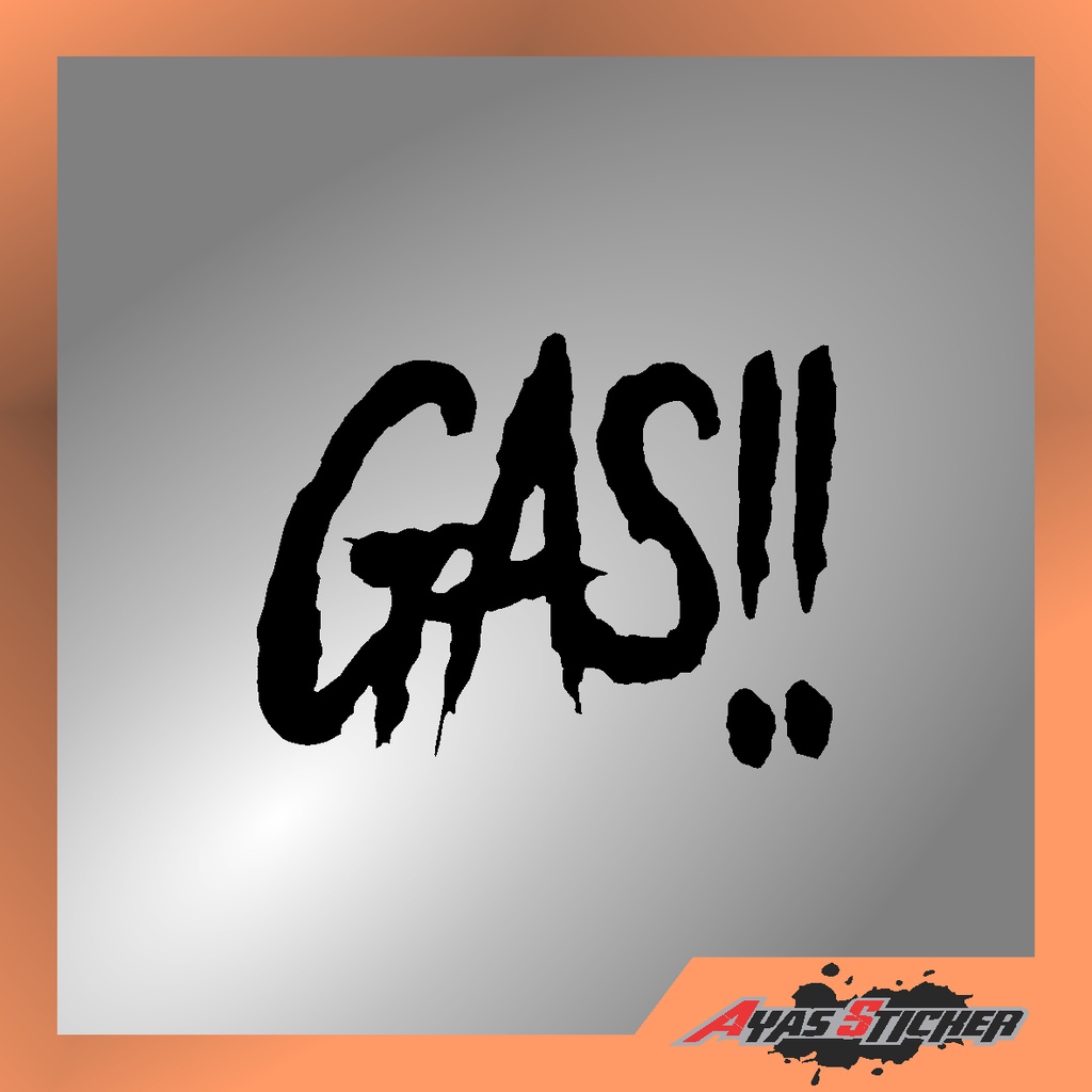 Stiker Tangki Motor Gass - Stiker Gas - Stiker Gass