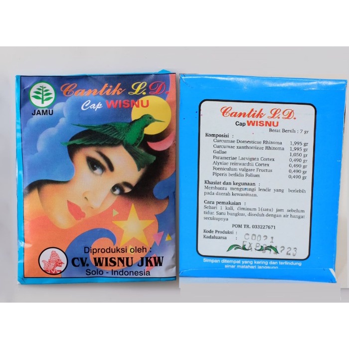 

JAMU CANTIK LUAR DALAM CLD CAP WISNU JAMU TRADISIONAL HERBAL DIDEL (COD)