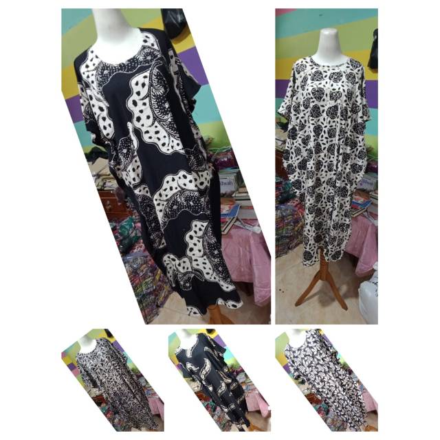 Daster lowo hitam putih