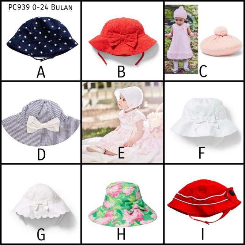PC939 Janie & Jack Topi Bayi Anak Cewek