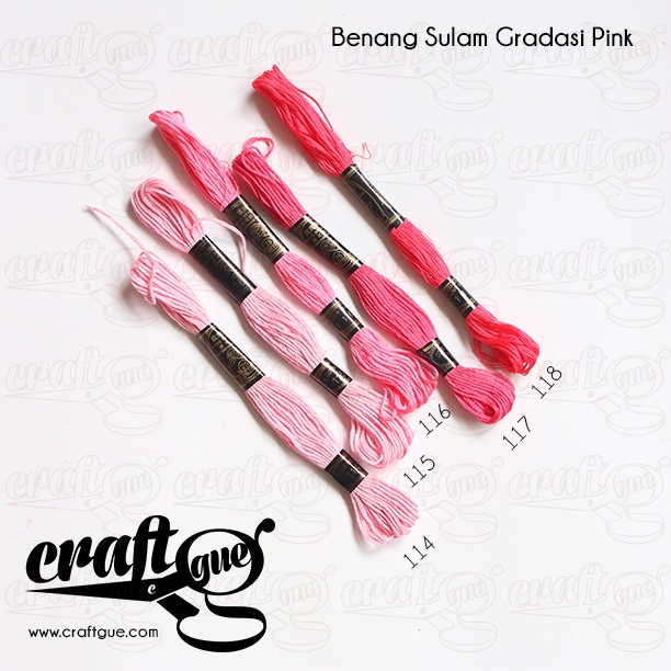 Benang Sulam (Rose) PINK-FUCHIA-MAROON