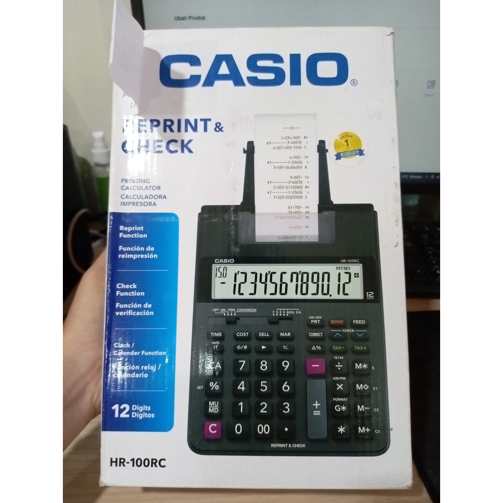 

Promo Kalkulator Casio HR-100RC Print Original / Kalkulator Print Cetak HR 100RC